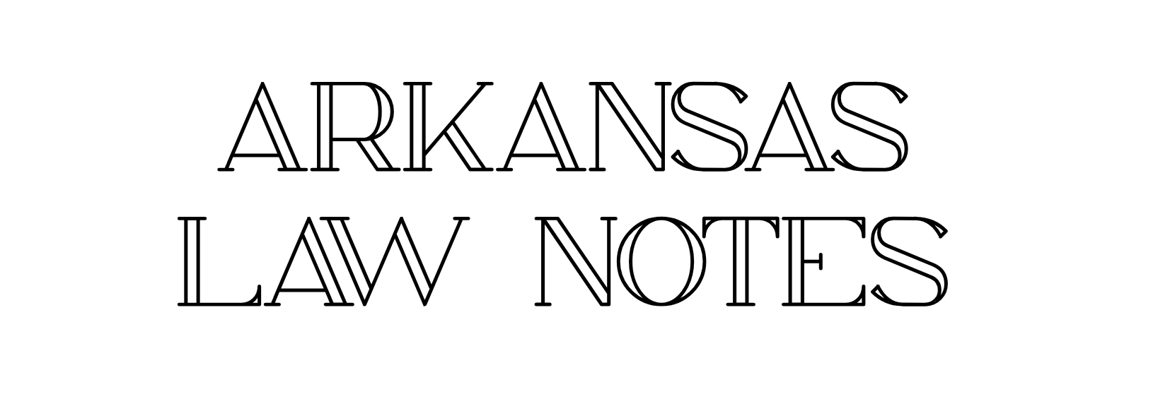 Arkansas Law Notes