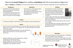 Determining muscle fatigue from reading a smartphone with the cervical extensor fatigue test