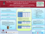 The Relationship between Glucose Levels and Physical Activity by Rebecca Eberle