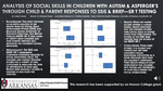 Analysis of social skills in children with autism and asperger’s through child and parent responses to SSIS and BRIEF-SR T testing by Kailey Fender